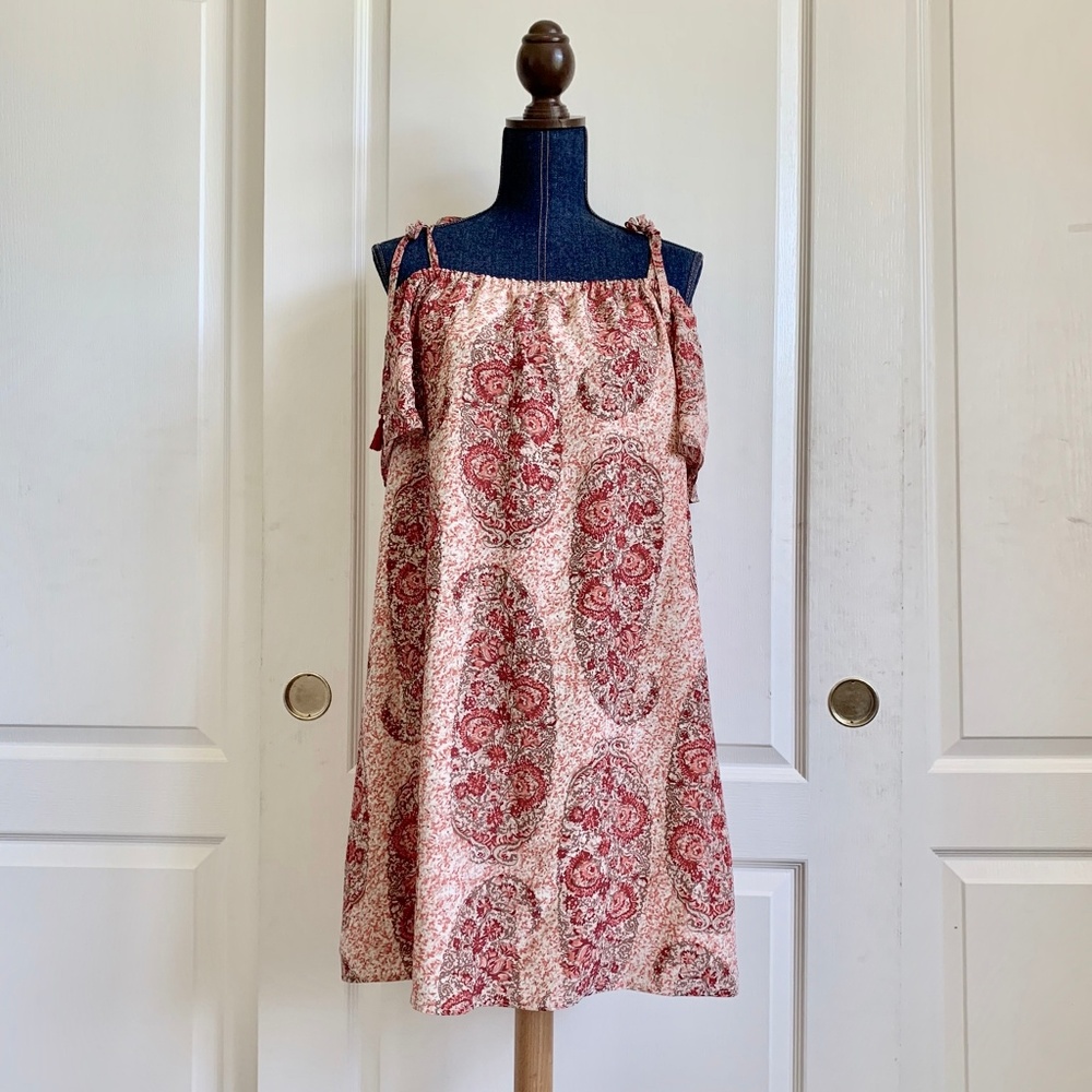 Madewell Silk Off The Shoulder Dress